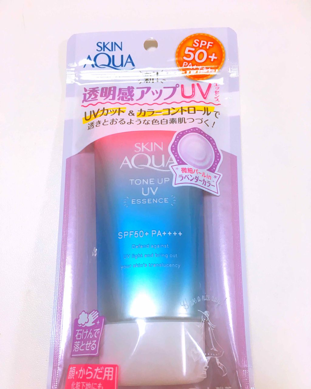 スキンアクア トーンアップUVエッセンス/スキンアクア/日焼け止めクリームを使ったクチコミ(1枚目)