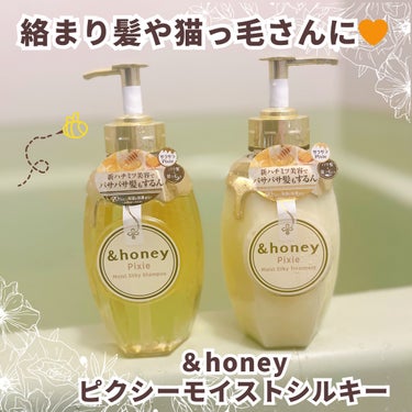 ＆honey ピクシーモイストシルキー　シャンプー1.0/ヘアトリートメント2.0/&honey/シャンプー・コンディショナーを使ったクチコミ（1枚目）