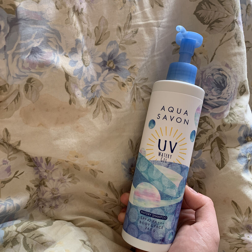 UVジェル ウォータリーシャンプーの香り/アクアシャボン/日焼け止めジェルを使ったクチコミ（1枚目）