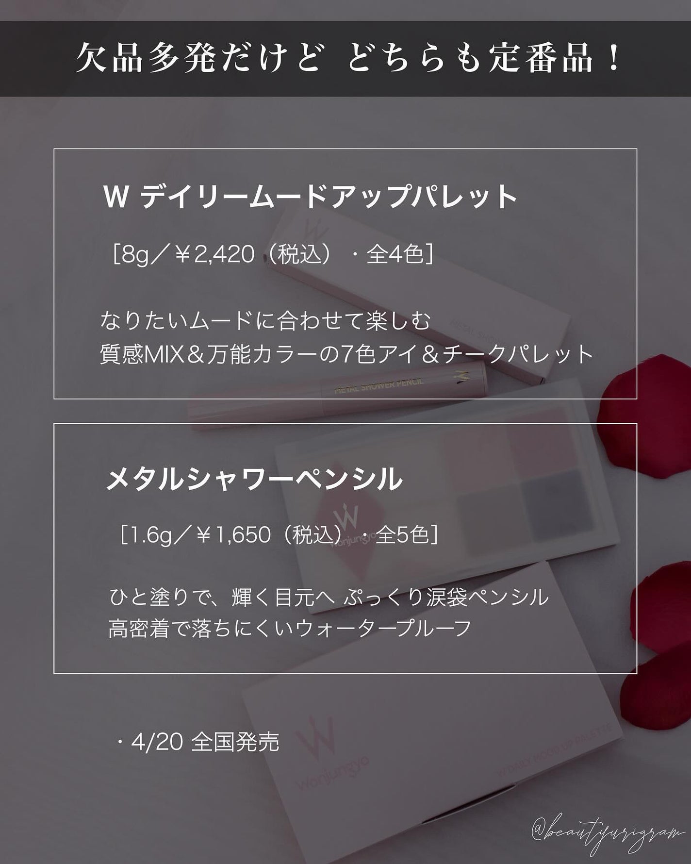 ウォンジョンヨ W デイリームードアップパレット /Wonjungyo/アイシャドウパレットを使ったクチコミ(10枚目)
