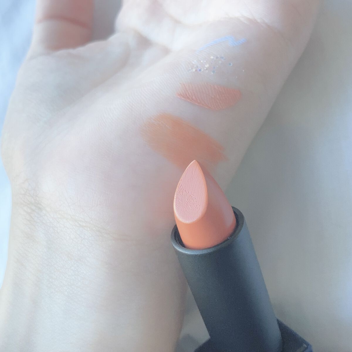 リップスティック サテンマット 02 Determine/DIDION/口紅を使ったクチコミ（2枚目）