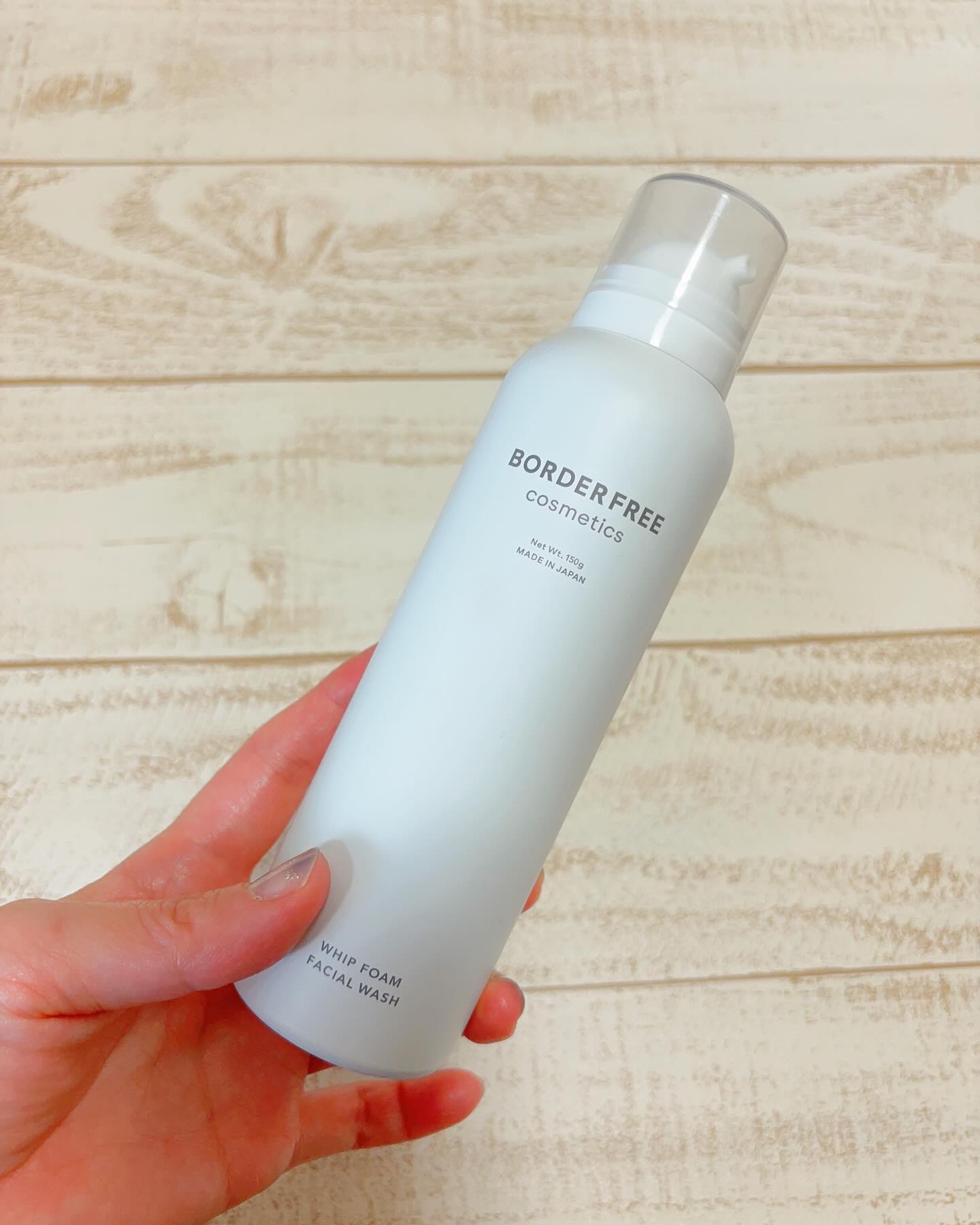 ホイップフォームフェイシャルウォッシュ/BORDER FREE cosmetics/洗顔フォームを使ったクチコミ（1枚目）