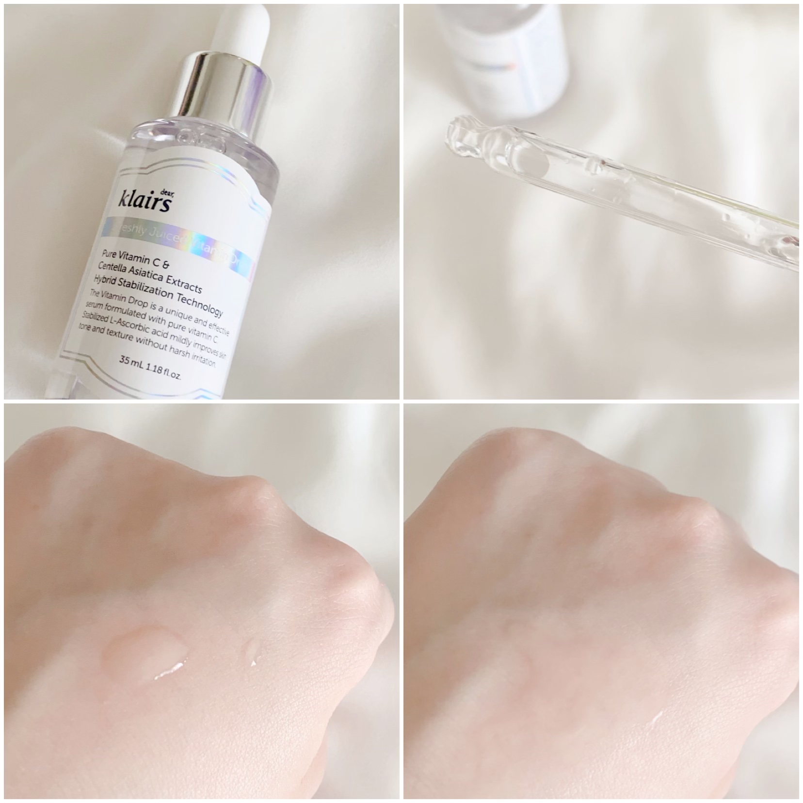 フレッシュリージュースドビタミンドロップ(35ml)/Klairs/美容液を使ったクチコミ（2枚目）