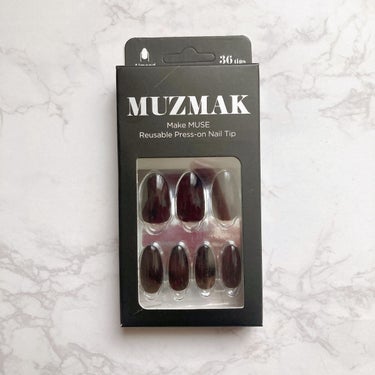 Muzmak TPUネイルチップ（shape:Almond）のクチコミ「再利用可能な"着せ替えネイル"♡

Muzmakの"TPUネイルチップ"を使ってみました！

.....」（1枚目）