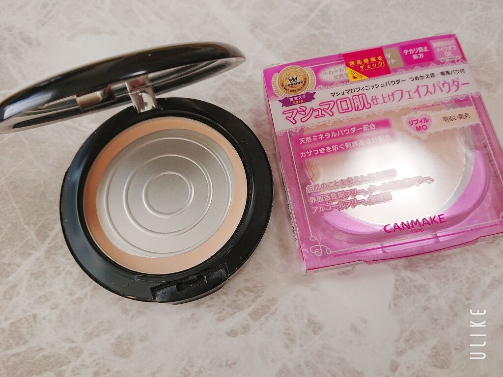 【旧品】マシュマロフィニッシュパウダー/キャンメイク/プレストパウダーを使ったクチコミ（1枚目）