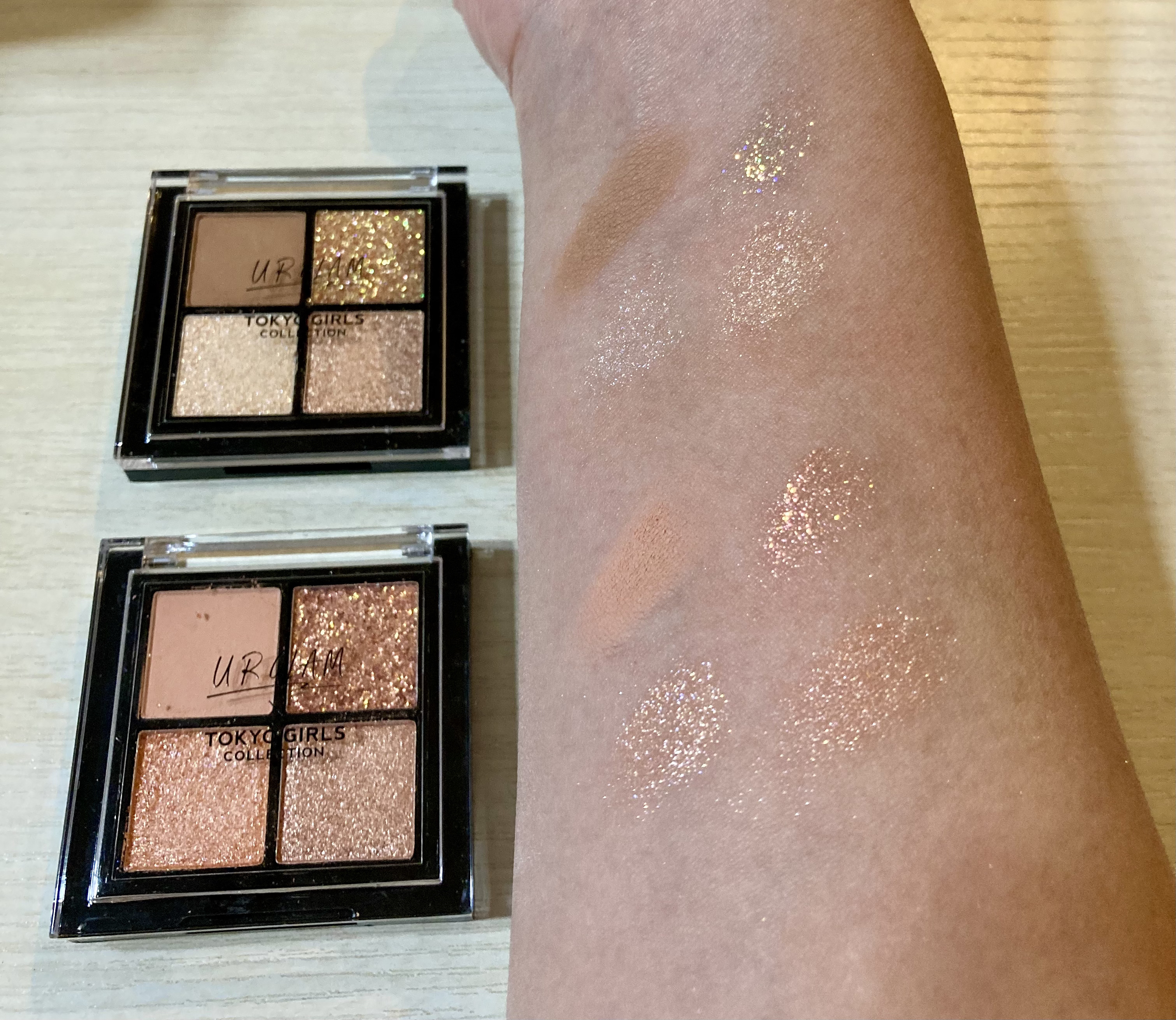 ＵＧＴ　ドリームアイシャドウパレット 06c　ピーチシュガー/U R GLAM/アイシャドウパレットを使ったクチコミ（1枚目）