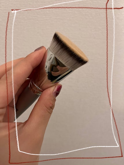 マルチファンデブラシ /ロージーローザ/メイクブラシを使ったクチコミ(2枚目)