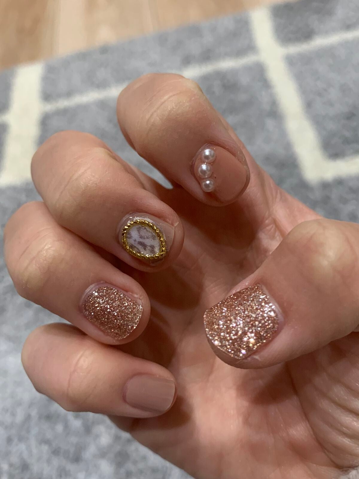 セミキュアジェルネイル(ハンド)/ohora/ネイルシールを使ったクチコミ(1枚目)