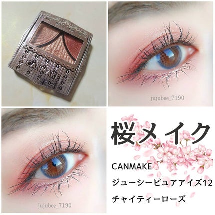 ジューシーピュアアイズ/キャンメイク/アイシャドウパレットを使ったクチコミ(1枚目)