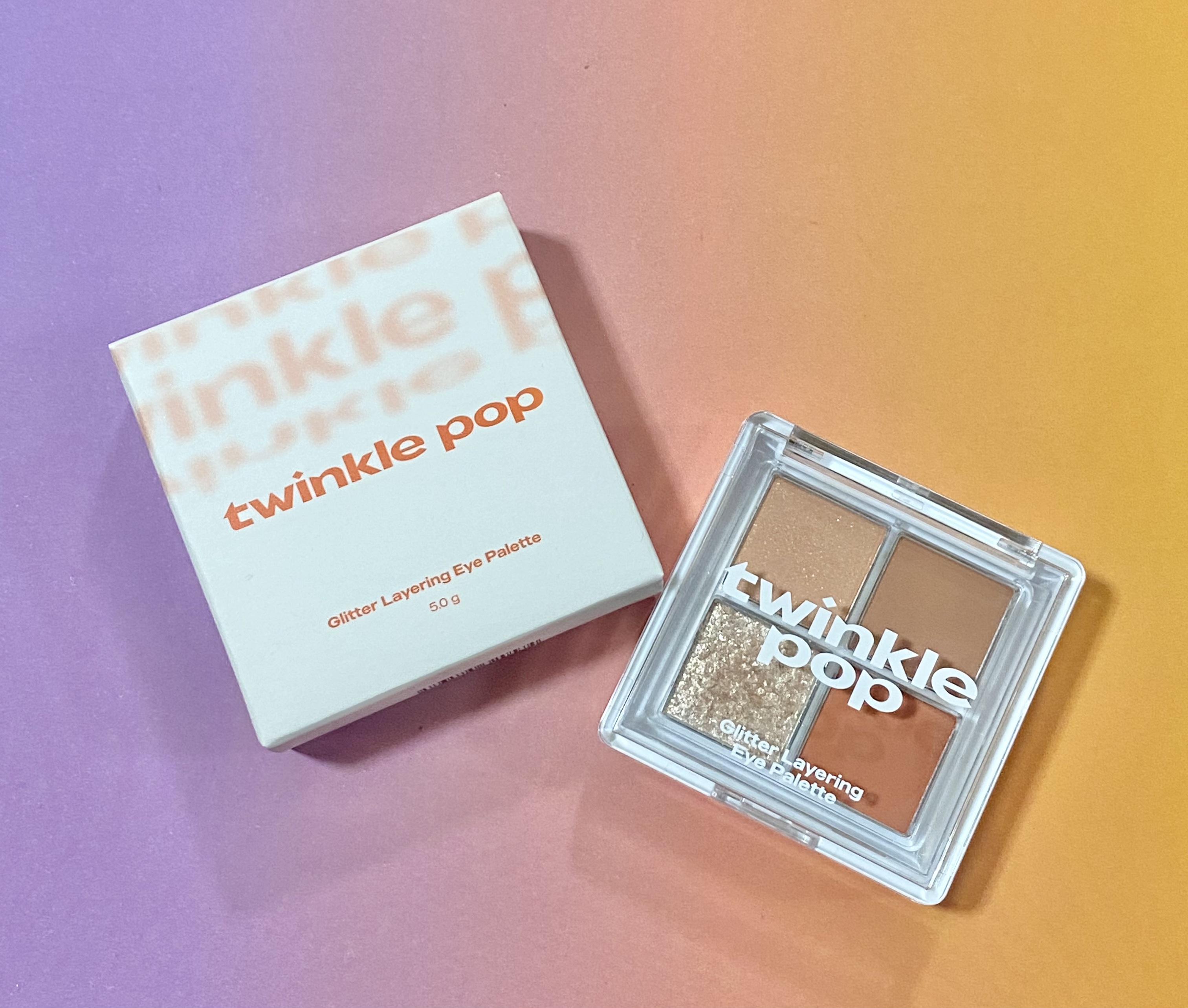 グリッターレイヤリングアイシャドウパレット 01 CORAL LAYER/TWINKLE POP/アイシャドウパレットを使ったクチコミ（1枚目）