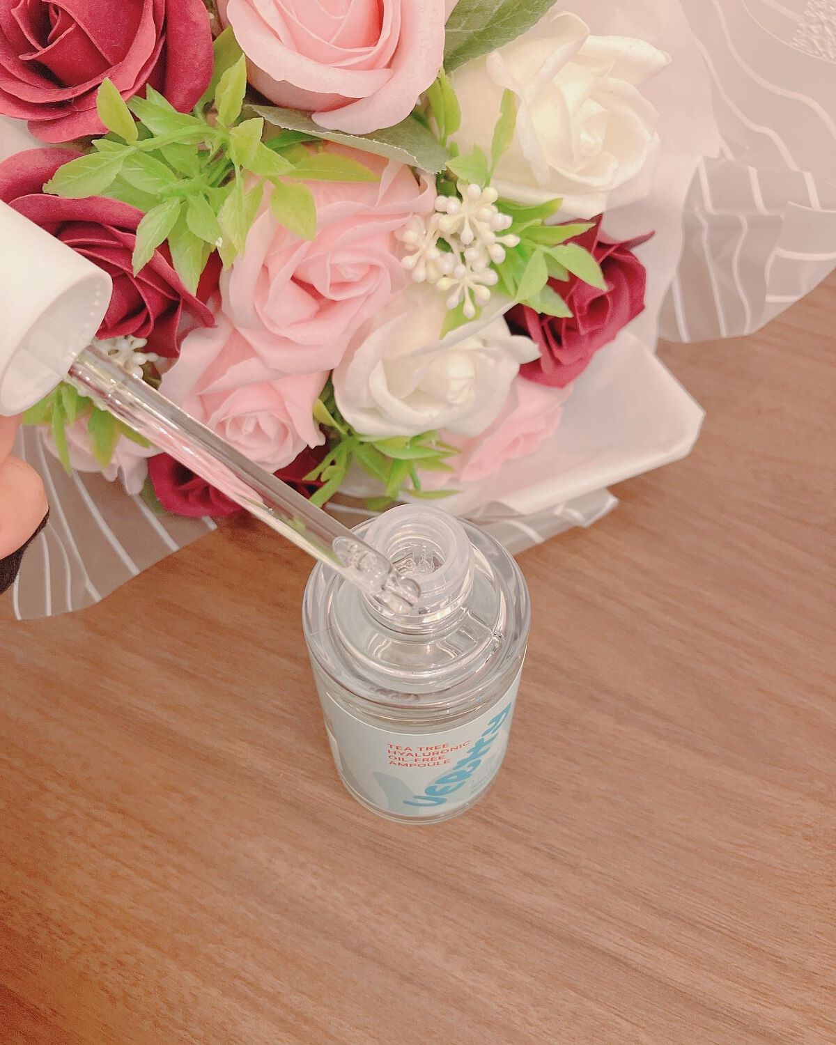 ティーツリーヒアルロン酸オイルフリーアンプル/Vertty/美容液を使ったクチコミ（3枚目）