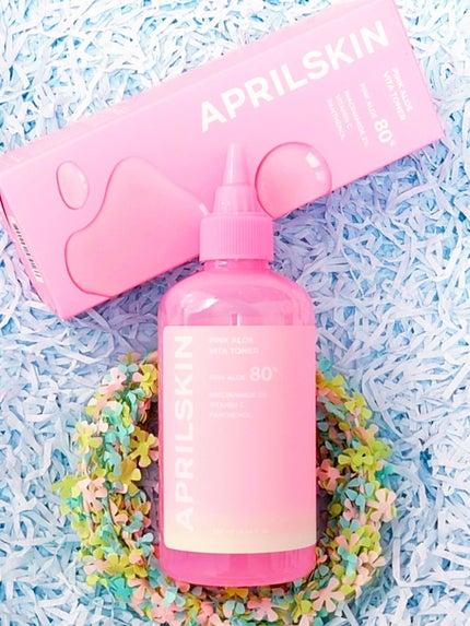 ピンクアロエビタトナー/APRILSKIN/化粧水を使ったクチコミ(7枚目)