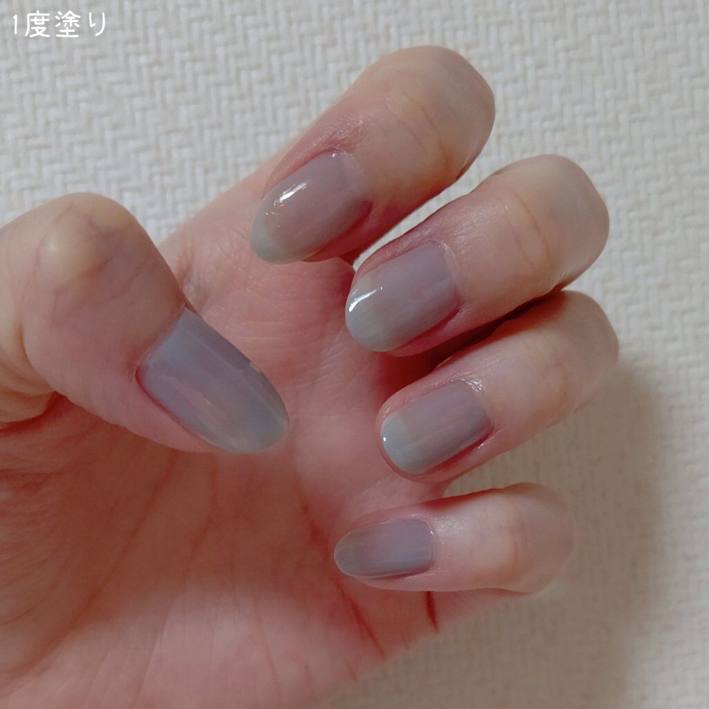 カラフルネイルズ N28 スモーキーアクア/キャンメイク/マニキュアを使ったクチコミ（2枚目）