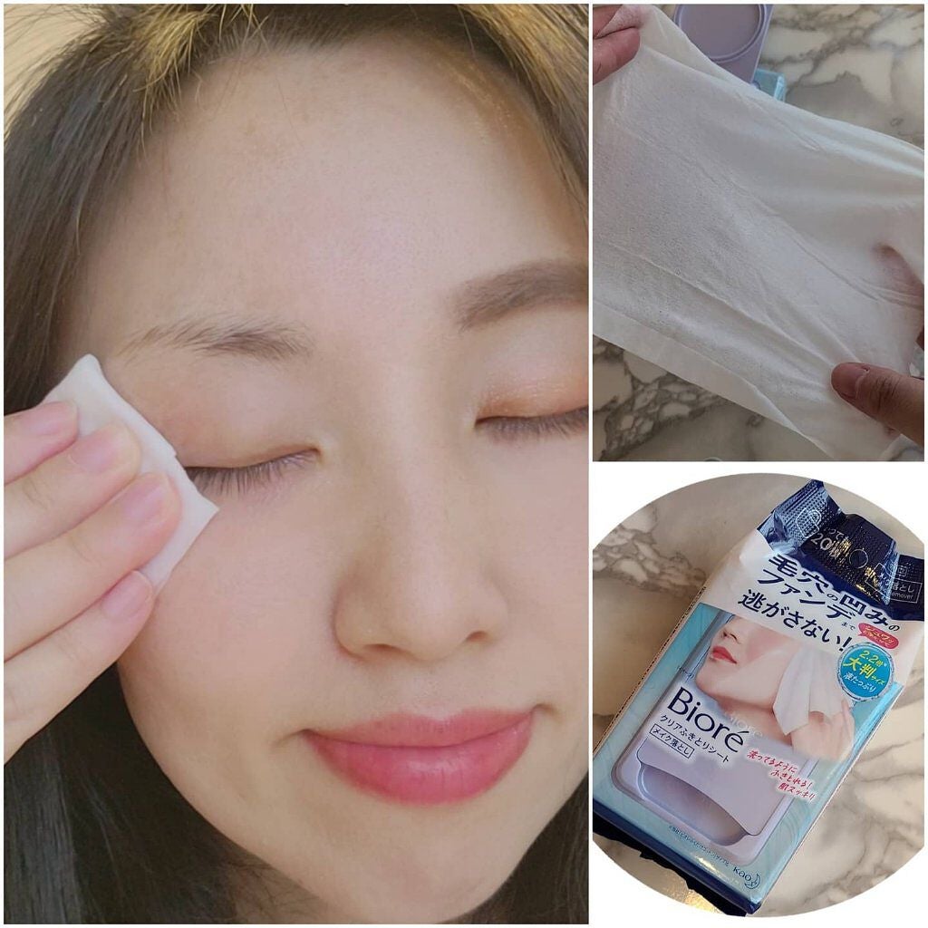 クリアふきとりシート/ビオレ/クレンジングシートを使ったクチコミ(2枚目)