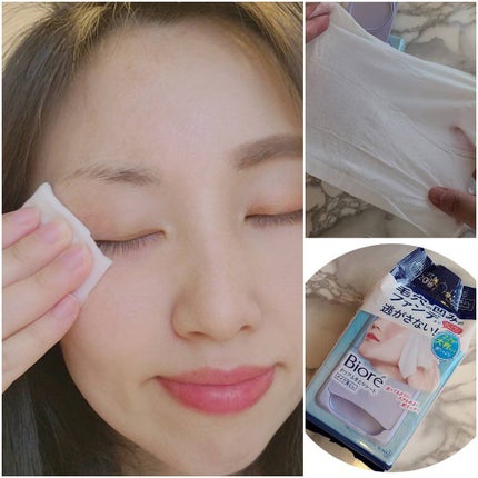 クリアふきとりシート/ビオレ/クレンジングシートを使ったクチコミ(2枚目)