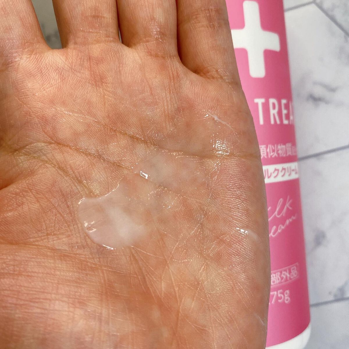ヘパトリート 薬用保湿ミルククリーム/ゼトックスタイル/ボディクリームを使ったクチコミ（3枚目）