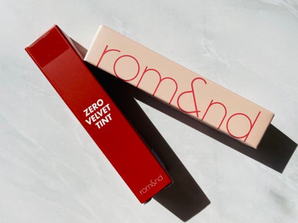 ゼロベルベットティント/rom&nd/リップティントを使ったクチコミ(4枚目)