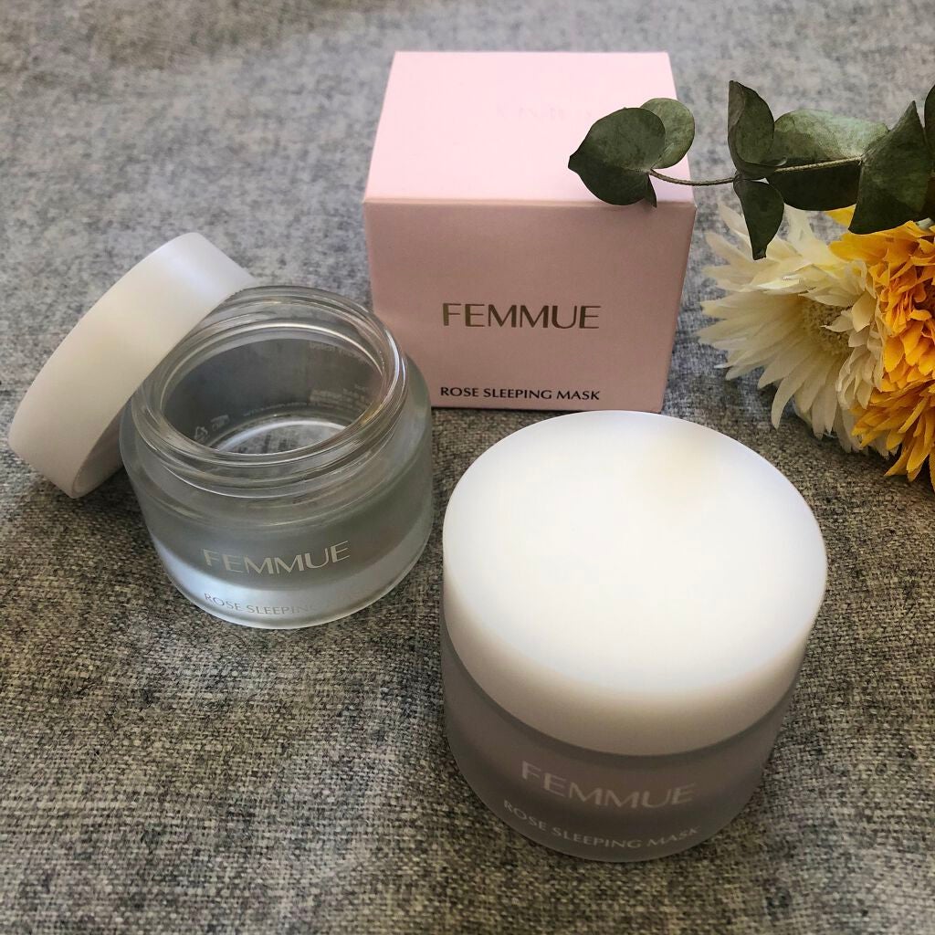 ローズウォーター スリーピングマスク/FEMMUE/フェイスクリームを使ったクチコミ(1枚目)