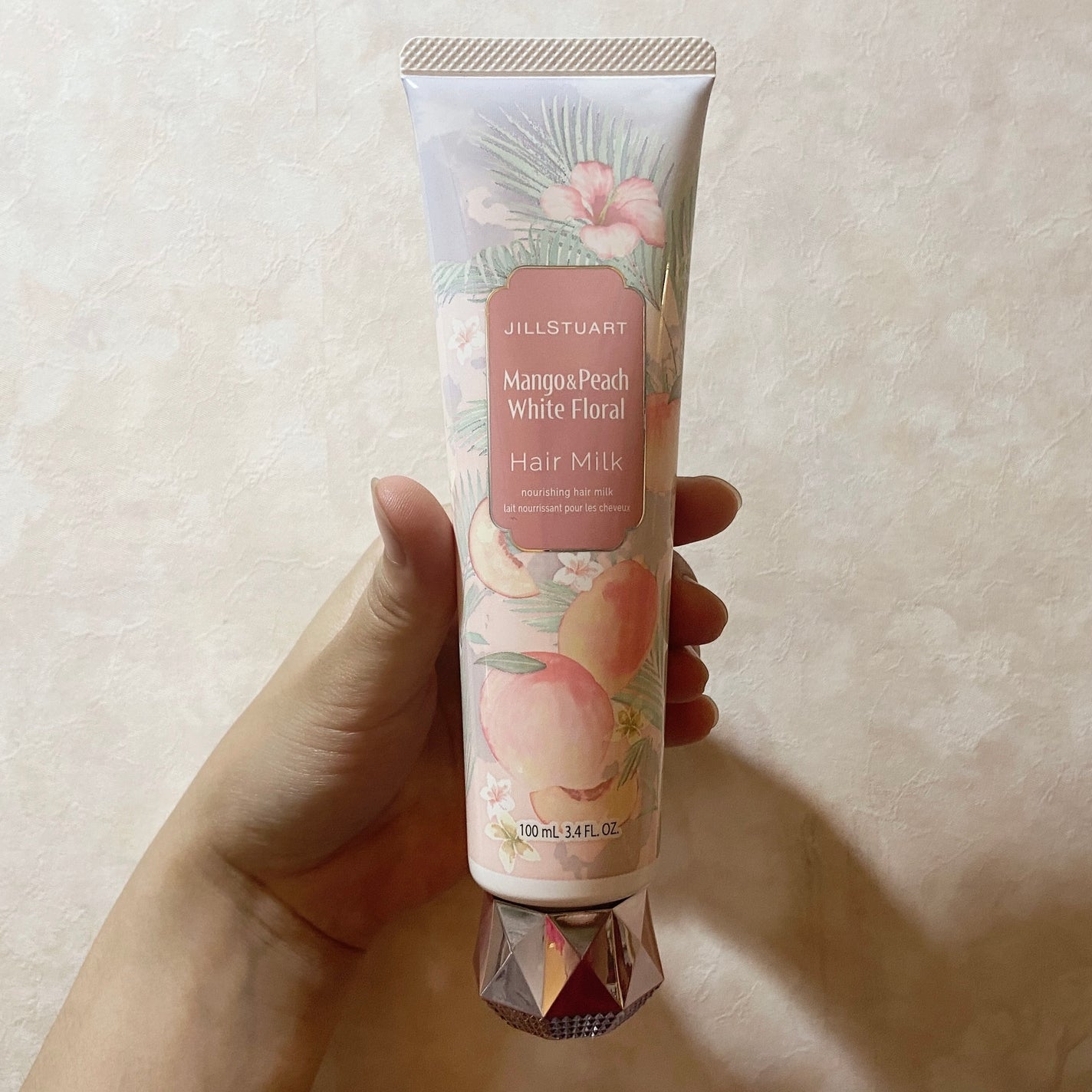 ジルスチュアート ヘアミルク マンゴー&ピーチ ホワイトフローラル/JILL STUART/ヘアミルクを使ったクチコミ(1枚目)