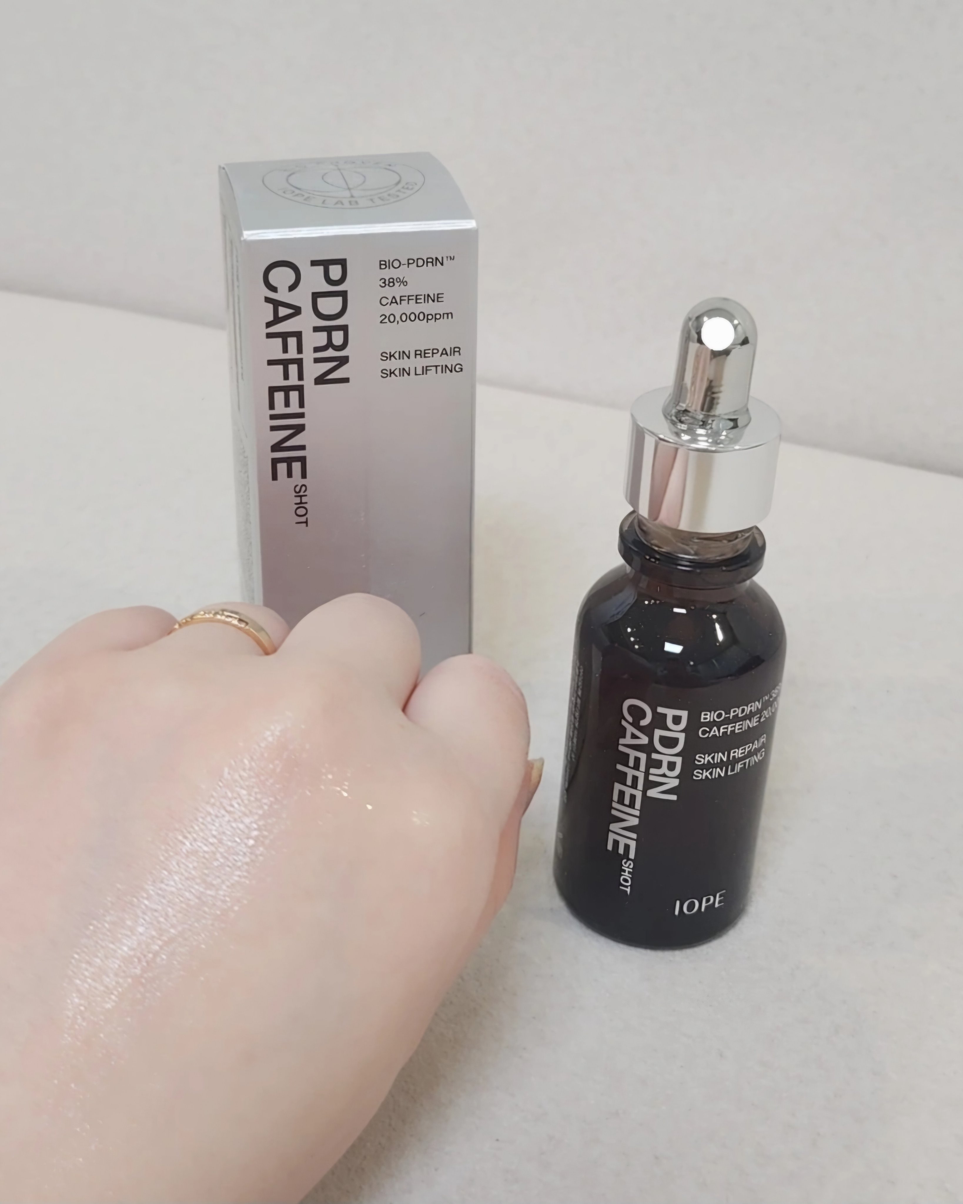 PDRNカフェインショット/IOPE/美容液を使ったクチコミ（3枚目）