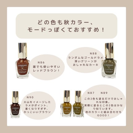 カラフルネイルズ/キャンメイク/マニキュアを使ったクチコミ(4枚目)