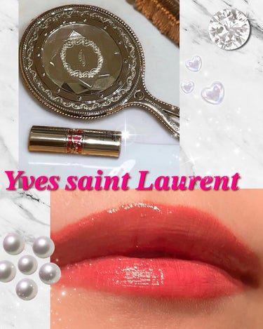 ルージュ ヴォリュプテ キャンディグレーズ  No.13 フラッシングローズ/YVES SAINT LAURENT BEAUTE/口紅を使ったクチコミ（1枚目）