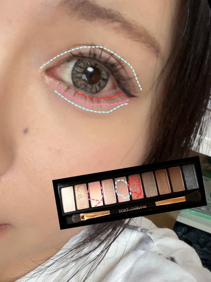 アイラブドット/DOLCE&GABBANA BEAUTY/アイシャドウパレットを使ったクチコミ(2枚目)