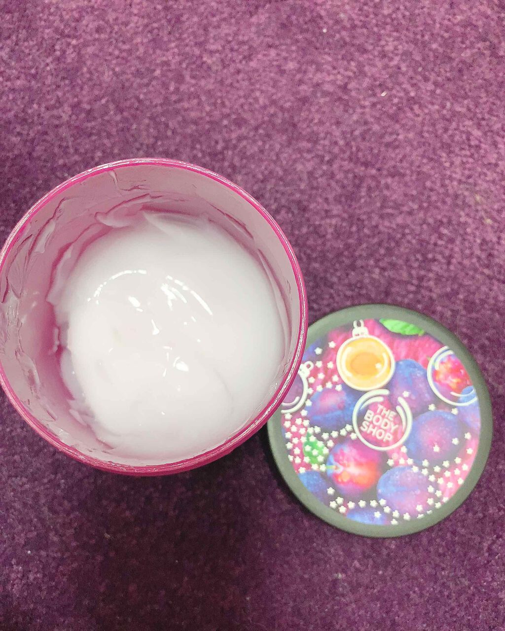 ボディヨーグルト リッチプラム/THE BODY SHOP/ボディローションを使ったクチコミ(2枚目)