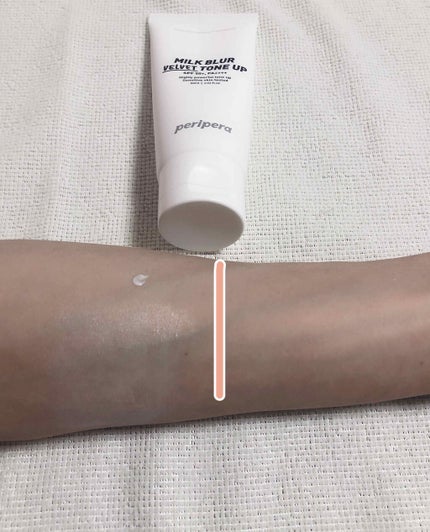 ミルク ブラー トーン アップ クリーム/PERIPERA/化粧下地を使ったクチコミ(2枚目)
