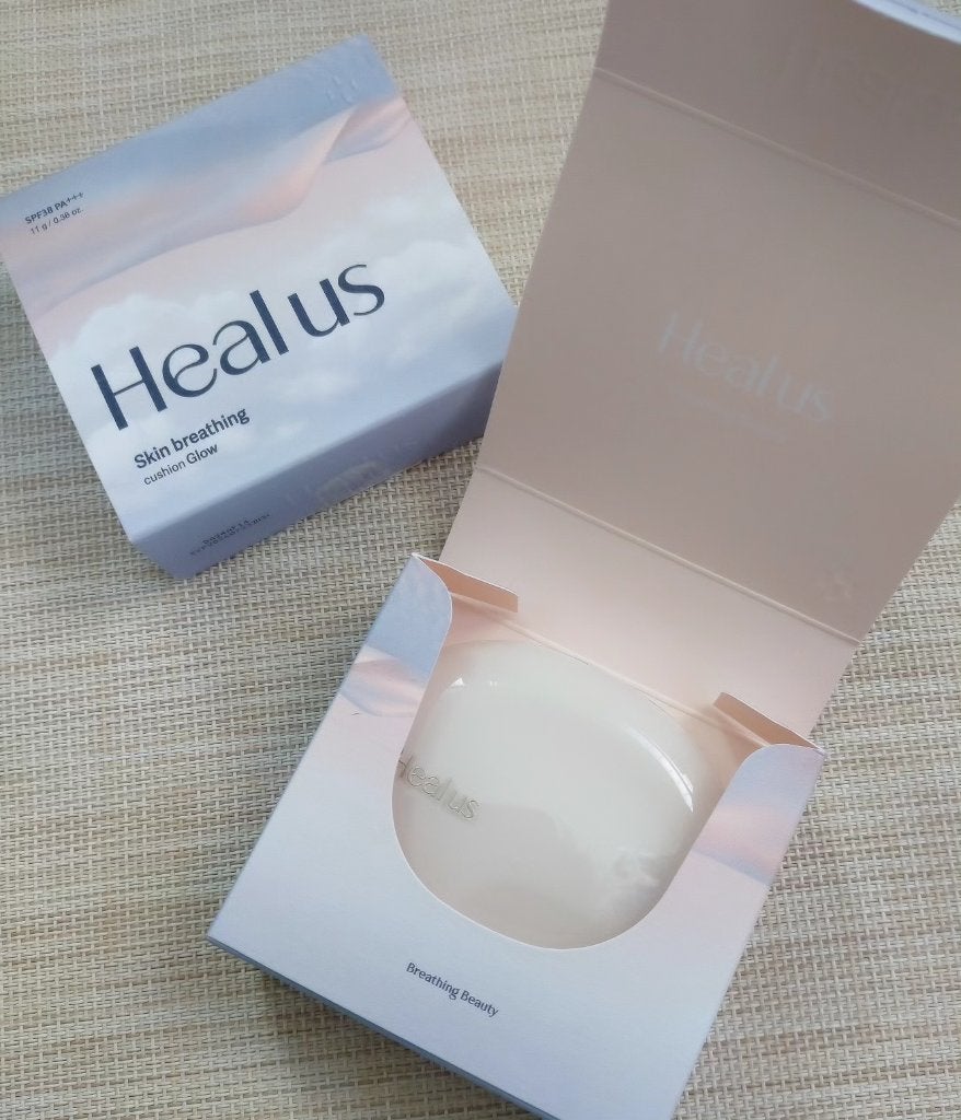 ブリージンググロークッション/Healus/クッションファンデーションを使ったクチコミ(2枚目)