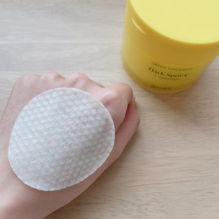 グリーンタンジェリン ビタCダークスポットケアパッド/goodal/トナーパッドを使ったクチコミ(6枚目)