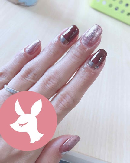 フェアリーダストパウダーオーロラピーコック/キャンドゥ/ネイルシールを使ったクチコミ(1枚目)