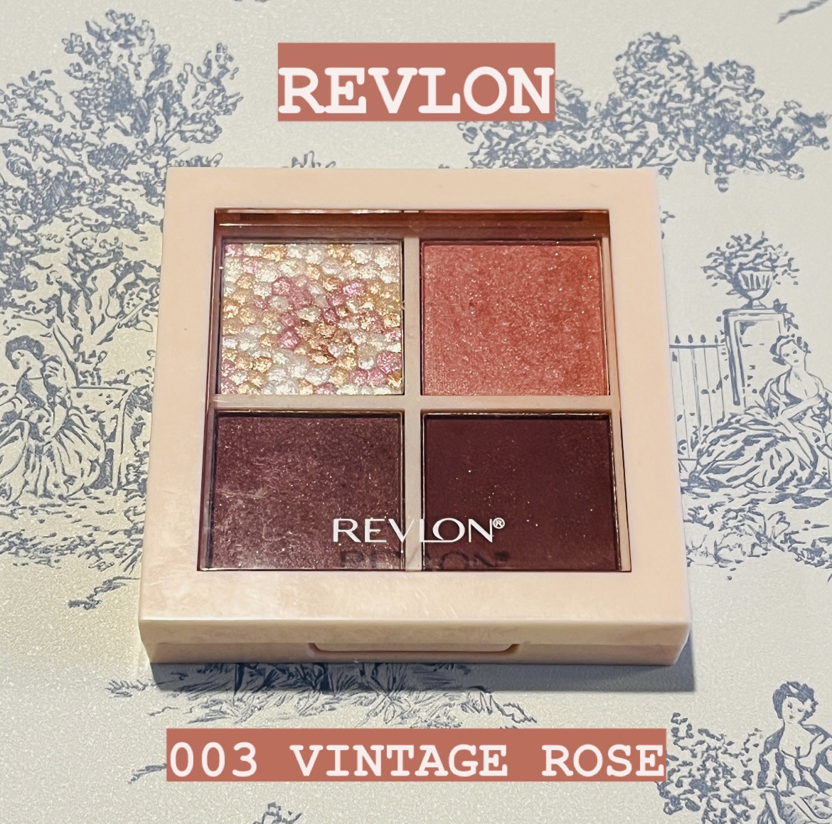 レブロン ダズル アイシャドウ クアッド 003 ヴィンテージ ローズ/REVLON/アイシャドウパレットを使ったクチコミ（1枚目）