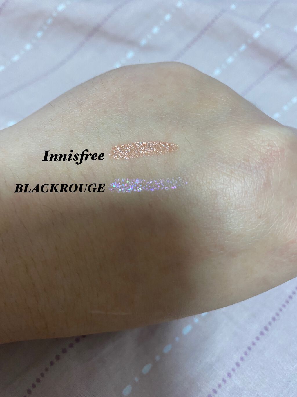 パールブリーアイグリッター/BLACK ROUGE/グリッターを使ったクチコミ（3枚目）