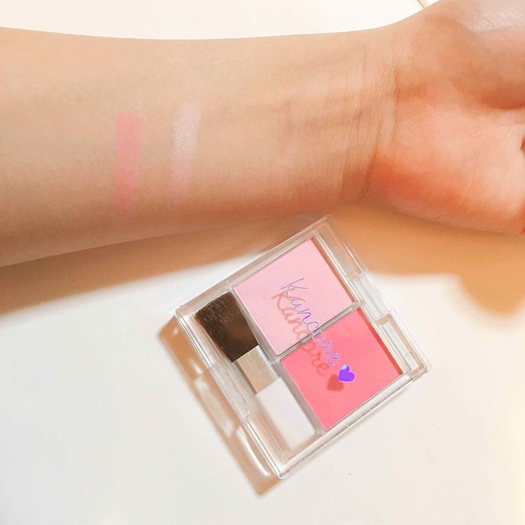 カンコレ チーク/DAISO/パウダーチークを使ったクチコミ(2枚目)