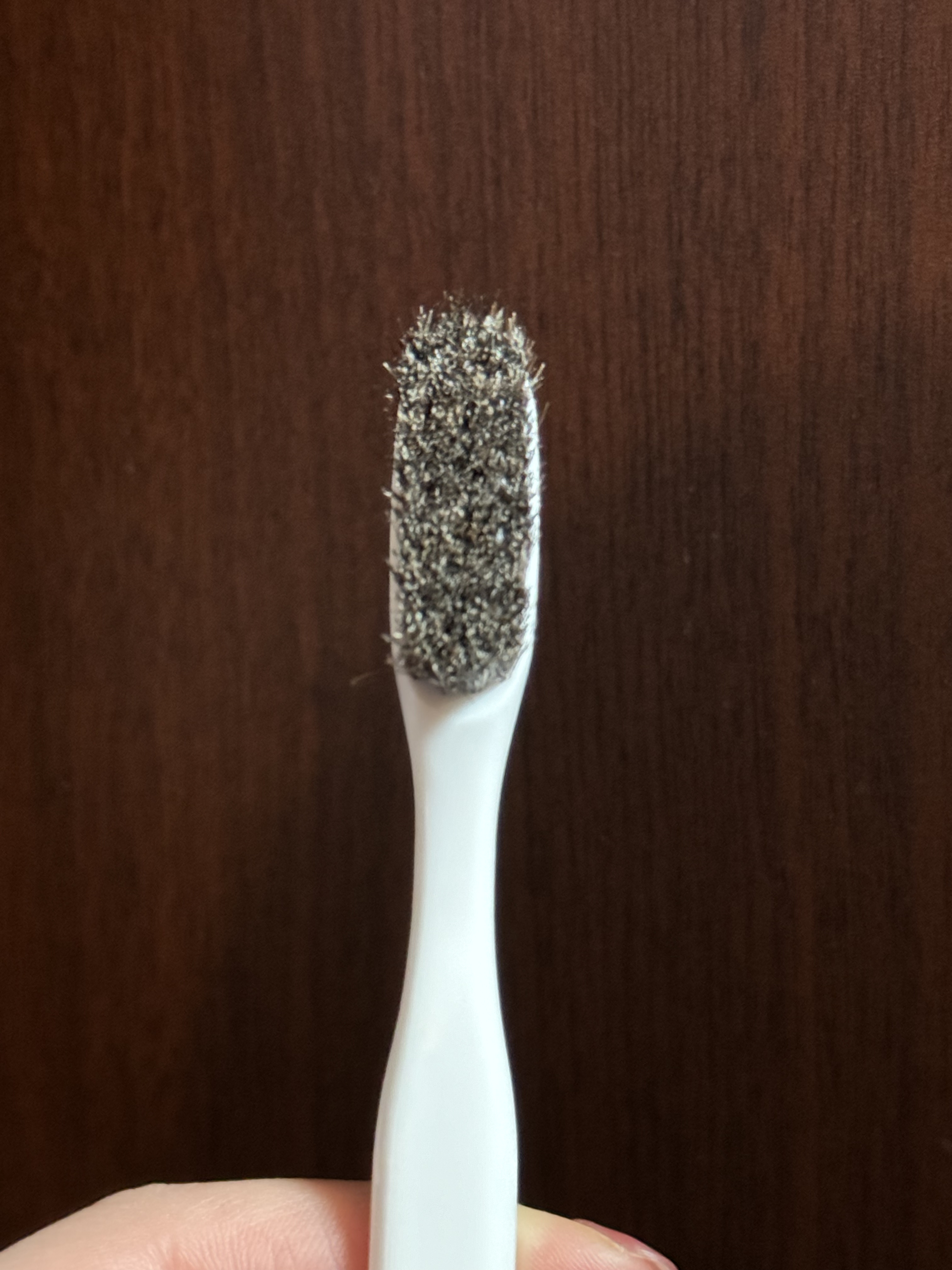 天然毛軟毛歯ブラシ350 やわらかめ/エビス/歯ブラシを使ったクチコミ（3枚目）