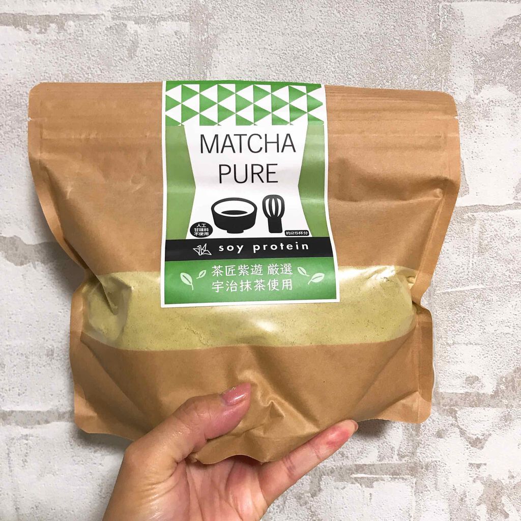 MATCHA PURE（プロテインパウダー）/ピュアパートナー/ソイプロテインを使ったクチコミ（2枚目）
