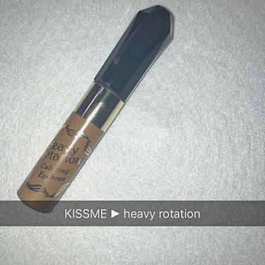 ＿＿＿❤︎＿＿❤︎＿＿❤︎＿＿❤︎＿＿＿

「 KISSME ▶︎ heavy rotation 
04 ナチュラルブラウン」
口コミが良かったので買ってみたらとっても良かったです.
濃ブラウンなので黒