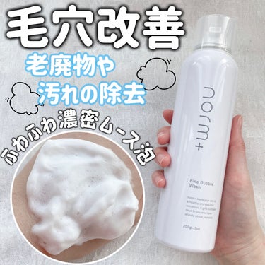 norm+ ファインバブルウォッシュのクチコミ「【norm+  Fine Bubble Wash】

💰¥3,300


*̣̩⋆̩商品特徴*.....」（1枚目）