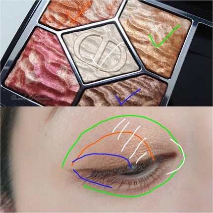 サンク クルール クチュール <サマー デューン>/Dior/アイシャドウパレットを使ったクチコミ(5枚目)