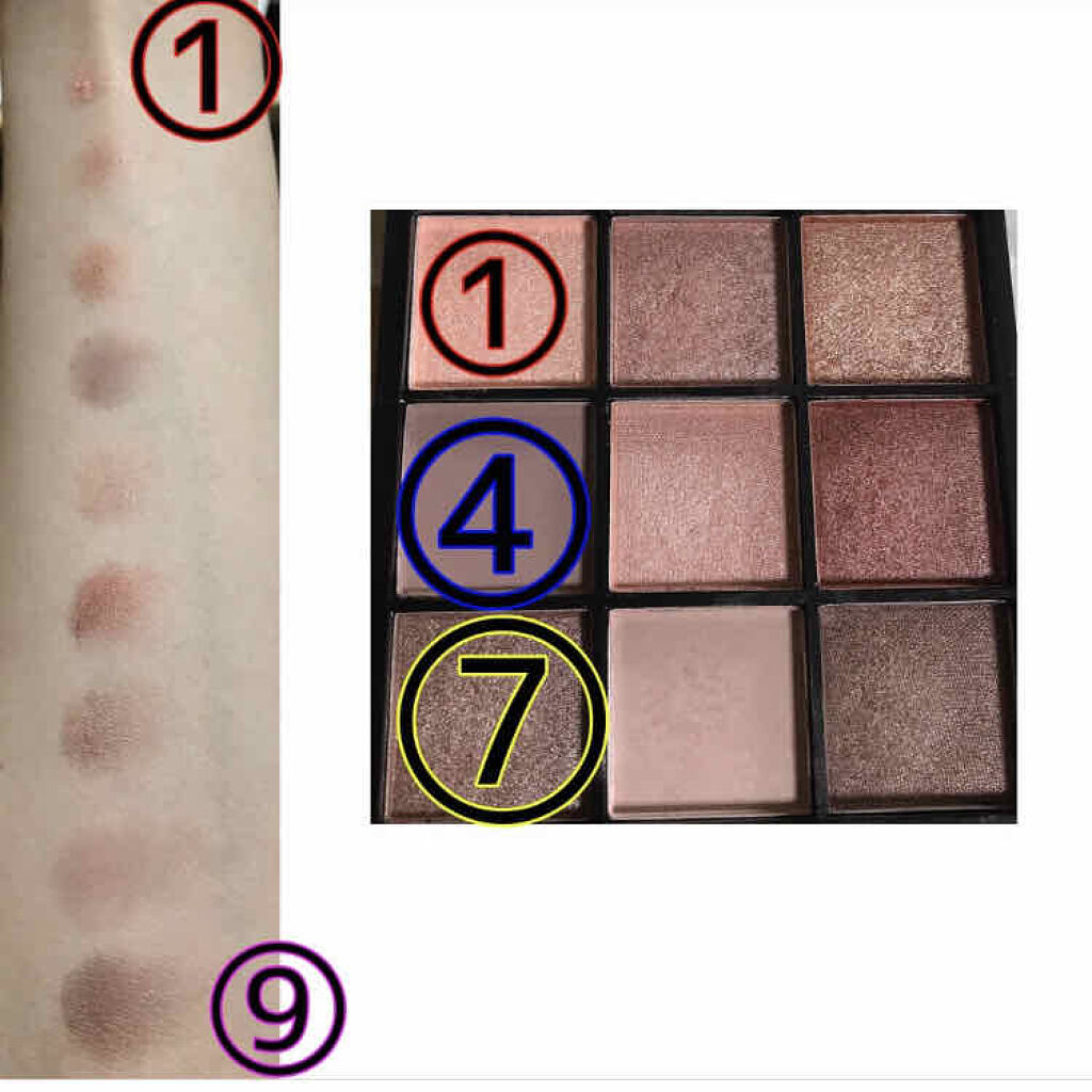 UR GLAM　BLOOMING EYE COLOR PALETTE/U R GLAM/アイシャドウパレットを使ったクチコミ（3枚目）