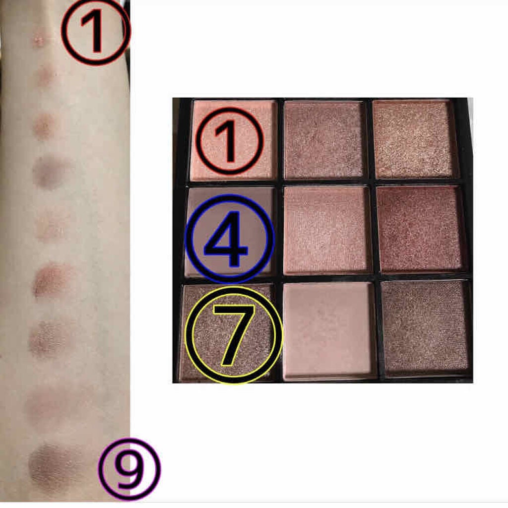 UR GLAM BLOOMING EYE COLOR PALETTE/U R GLAM/アイシャドウパレットを使ったクチコミ(3枚目)