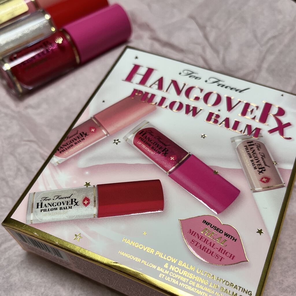 トゥーフェイスドハングオーバーピローバームリップトリートメントセット/Too Faced/リップケアを使ったクチコミ（1枚目）