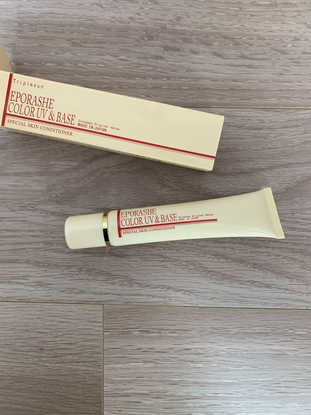 試してみた】カラーUV&ベース(イエロー系ベージュ) EPORASHEのリアルな
