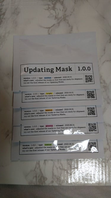 Updating Mask 1.0.0 5タイプセット 1セット5枚入り/meol/シートマスク・パックを使ったクチコミ（1枚目）