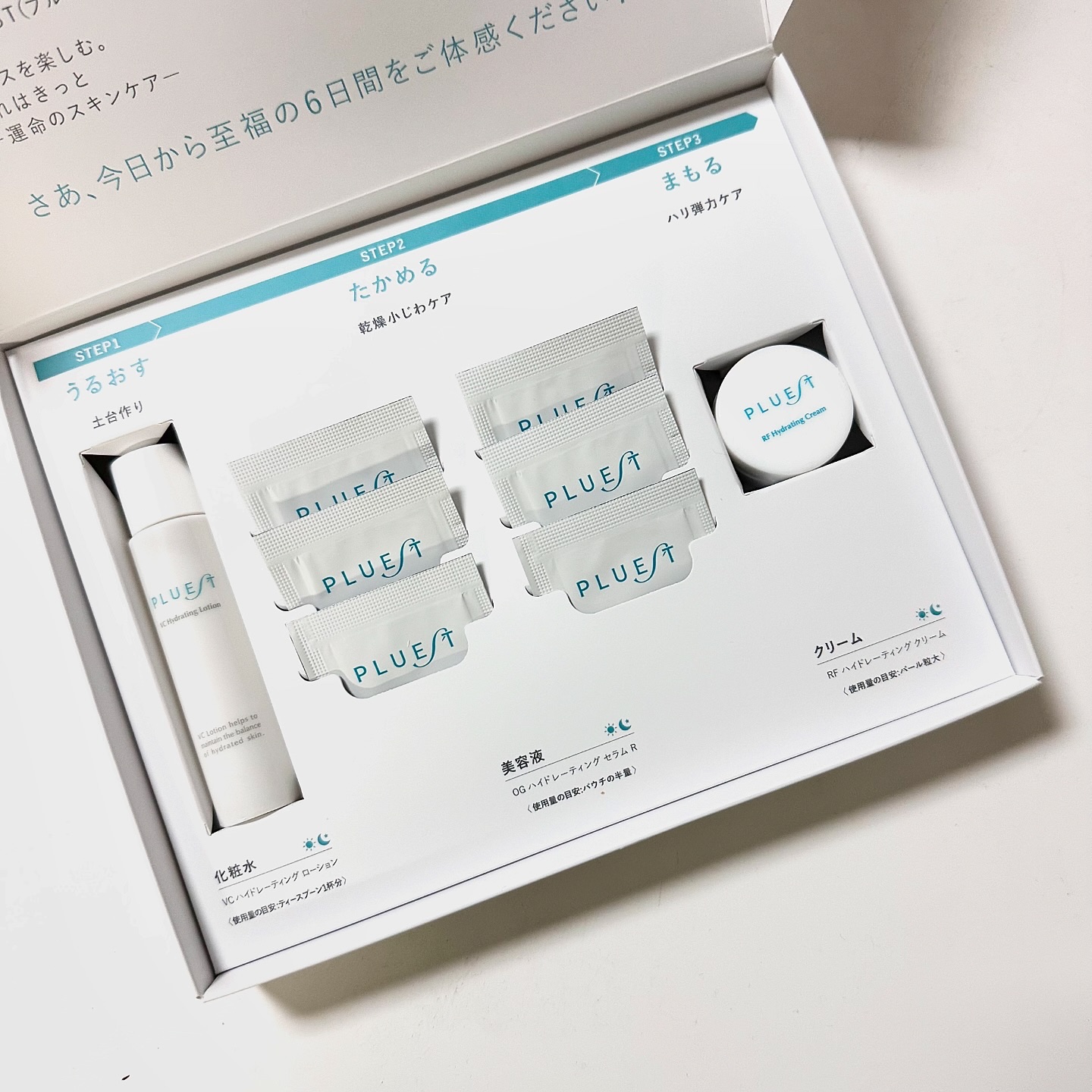 集中トライアル 3点セット/PLUEST/スキンケアキットを使ったクチコミ（2枚目）