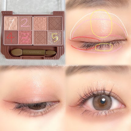 プティパレットアイズ/キャンメイク/パウダーアイシャドウを使ったクチコミ(5枚目)