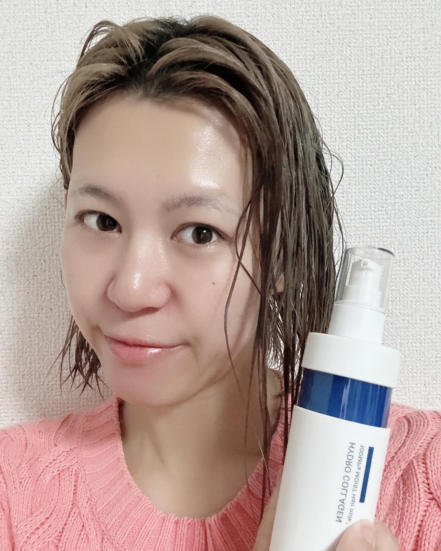 超高圧*¹浸透型ハイドロコラーゲン*⁸配合 集中美容液ヘアミルク/unlabel/ヘアミルクを使ったクチコミ(3枚目)