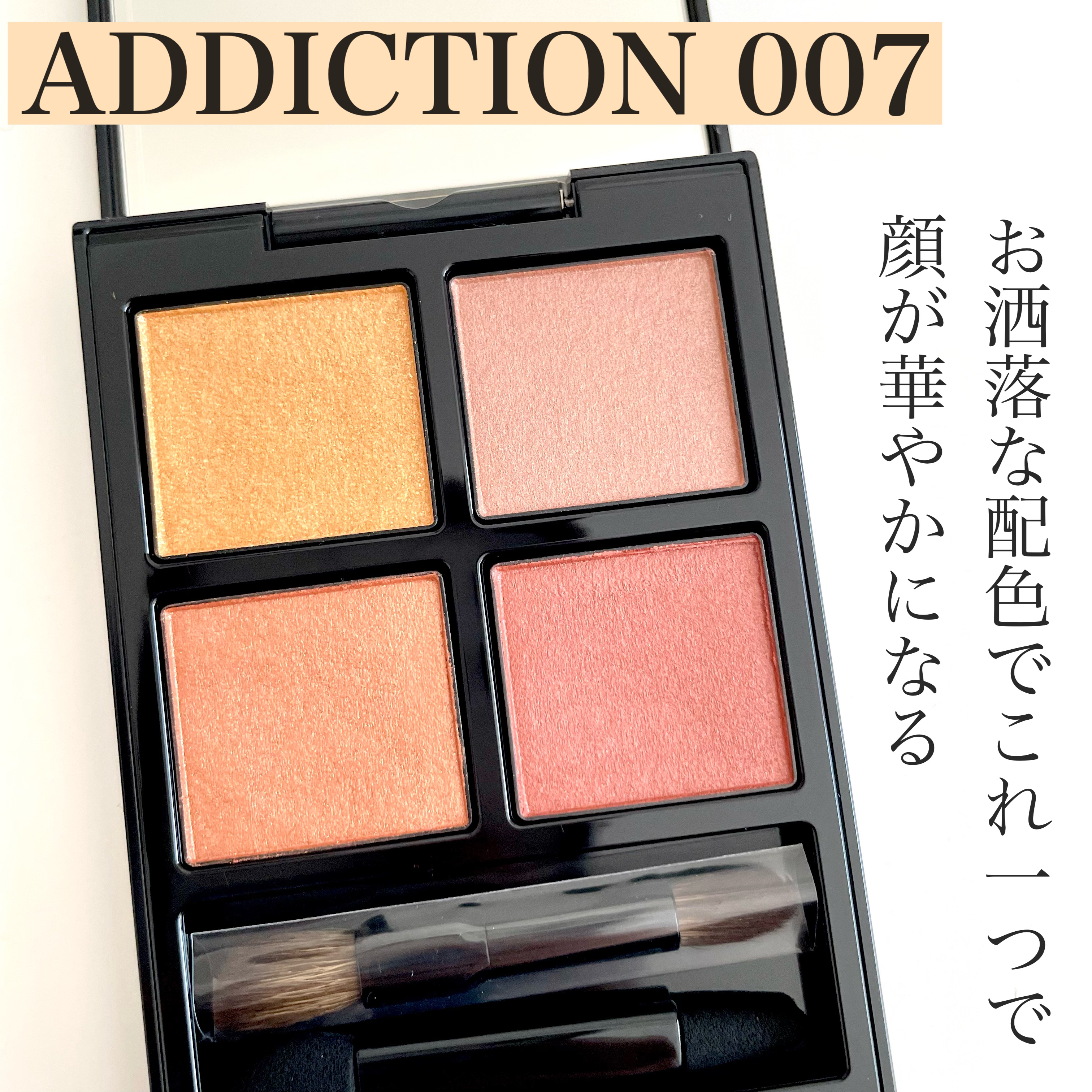 アディクション　ザ アイシャドウ パレット 007 Hidden Copper/ADDICTION/アイシャドウパレットを使ったクチコミ（1枚目）