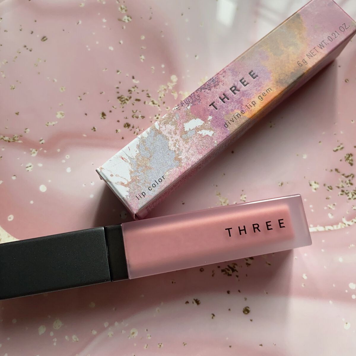 水彩-suisai-@相互になりましょ on LIPS 「#購入品3/3発売THREEディヴァインリップジェムX01BL..」(5枚目)